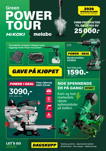 Green Power Tour 2026 - Tlbudsbrosjyre