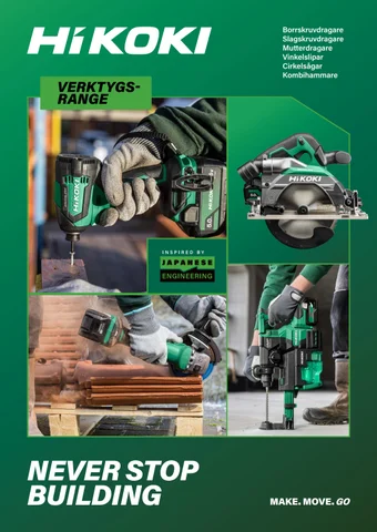 HiKOKI produktstegar 2025
