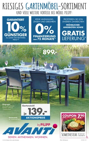 Pilipp 家具目录 · Aktueller Garten Prospekt