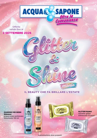 Volantino Glitter Acqua × Sapone 2026