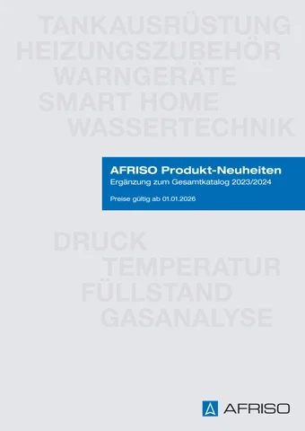 AFRISO Neuheiten- 家具目录 2026