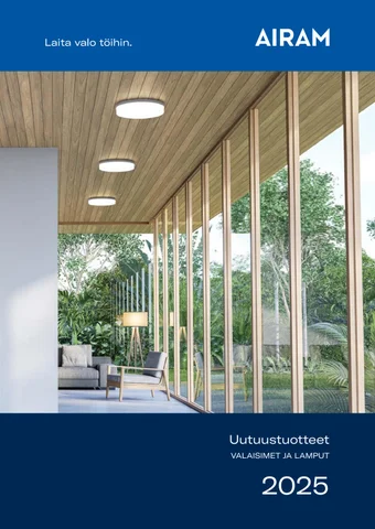 Airam Pro uutuustuotteet – Valaisimet ja lamput 2025