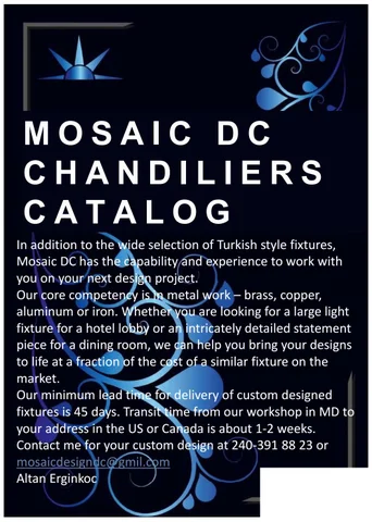 Mosaic DC Chandlier 家具目录