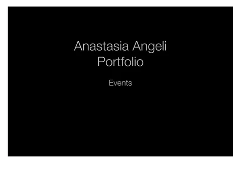 Anastasia Angeli portfolio - event photography