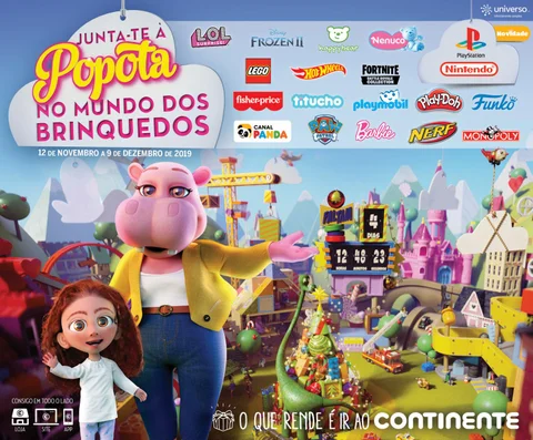 Continente Junta-te á Popota no Mundo dos Brinquedos 2019