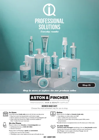 Aston × Fincher Hair Offers - July × August 2026