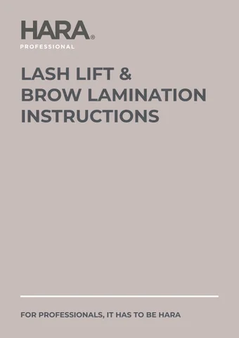 HARA Lash × Brow Lift Instructions