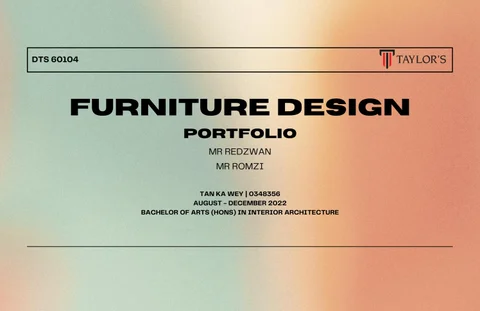 Tan Ka Wey (Lana) 家具目录 · 家具 DESIGN 60104 PORTFOLIO