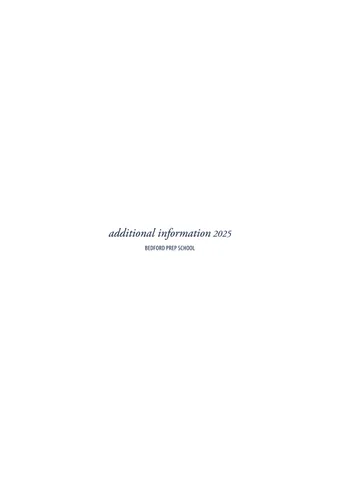 Bedford Prep 教育 Additional Information