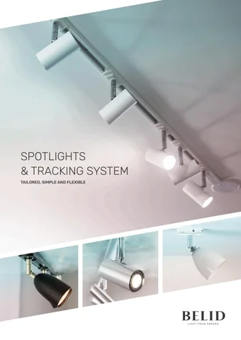 Belid Lighting Group 灯饰目录 · Spotlights × Tracking system