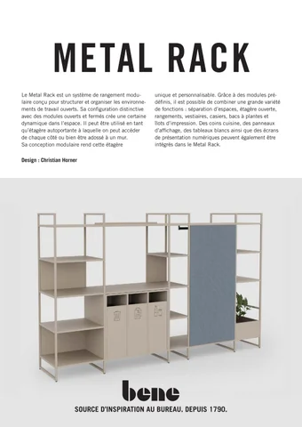 fiche-technique-bene- 金属 -rack