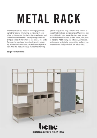 product-data-sheet-bene- 金属 -rack