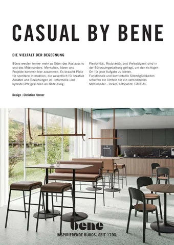 Bene Office 家具目录 · produktdatenblatt-bene-casual