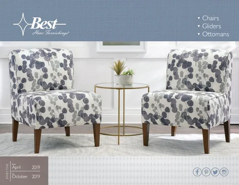 Best Home Furnishings Chairs and Gliders - 春季 2019 家具目录