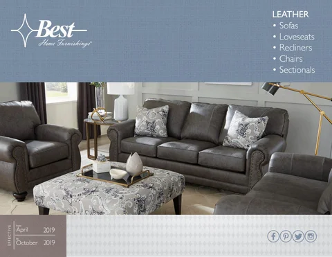 Best Home Furnishings 皮革 - 春季 2019 家具目录