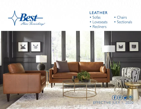 Best Home Furnishings - 皮革 家具目录 - 夏季 2020