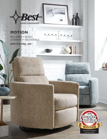 Best Home Furnishings 春季 2024 Motion × Recliners 家具目录 -
