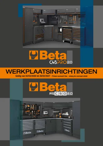 Beta werkplaatsinrichtingen 2026