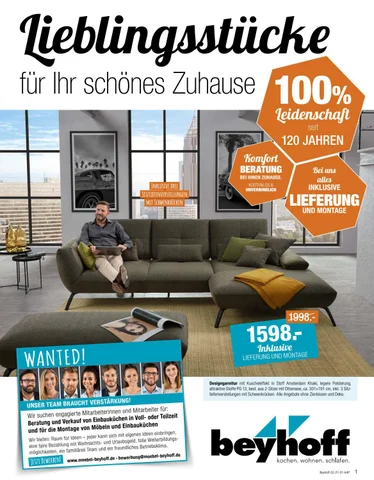 家具 Beyhoff Aktionen Werbung