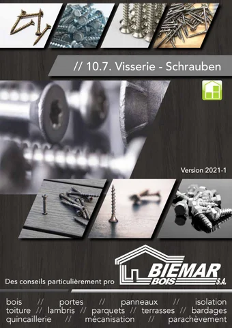 10.7.Visserie 德文 stock-Schrauben auf Lager