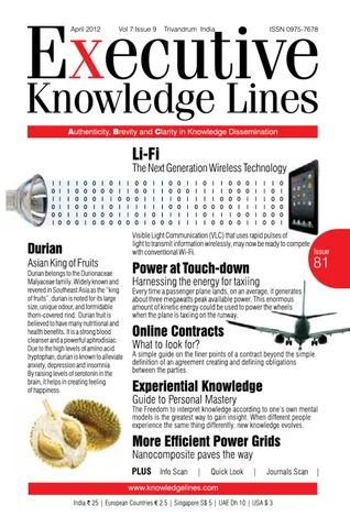 C Binu Kumar 灯饰目录 · Executive Knowledgelines April 2012