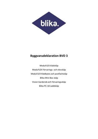 Byggvarudeklaration bvd 3