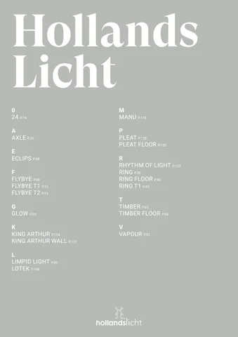 Brink Licht 灯饰目录 · Hollands Licht
