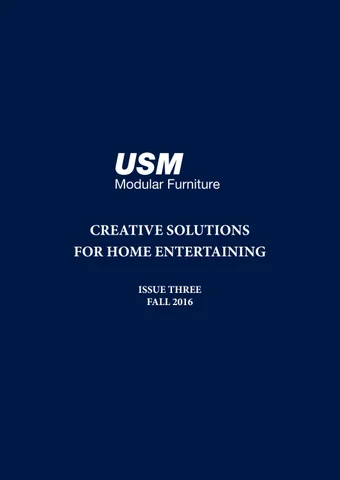 CAMRON 家具目录 · USM Modular 家具 : Creative Solutions for 家居 Entertaining