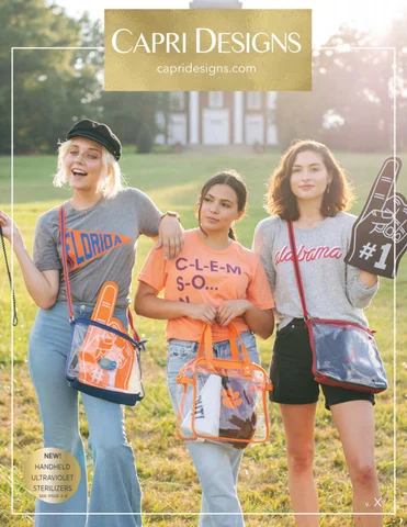 Capri Designs Clear Fashion Clear Bag × Purse featuring UV Sanitizing 灯具 - 目录 第 X 零售