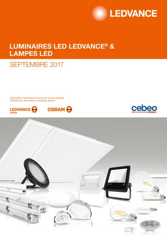 cebeo nv 灯饰目录 · Luminaires LED LEDVANCE