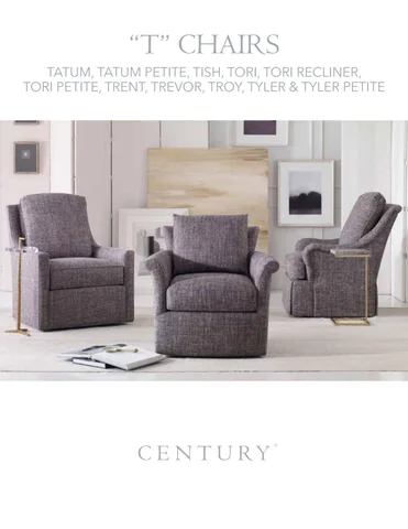 Century 家具 "T" 椅 手册