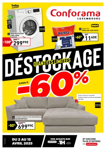 DESTOCKAGE - CONFORAMA LUXEMBOURG