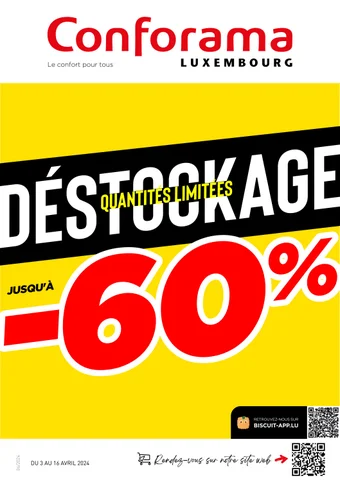 DESTOCKAGE - CONFORAMA LUXEMBOURG