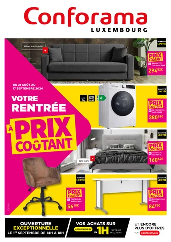 VOTRE RENTREE A PRIX COUTANT - CONFORAMA LUXEMBOURG