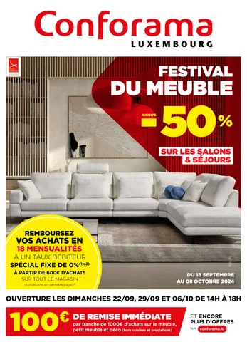 FESTIVAL DU 家具 - CONFORAMA LUXEMBOURG
