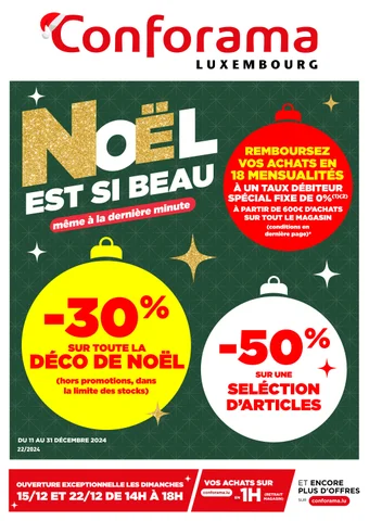 NOEL EST SI BEAU - CONFORAMA LUXEMBOURG