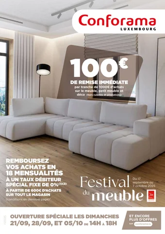 FESTIVAL DU 家具 - CONFORAMA LUXEMBOURG