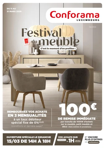 FESTIVAL DU 家具 - CONFORAMA LUXEMBOURG