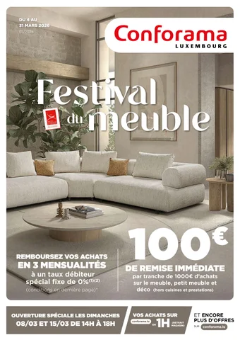 FESTIVAL DU 家具 - CONFORAMA LUXEMBOURG