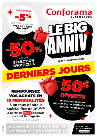 LE BIG ANNIV - CONFORAMA LUXEMBOURG
