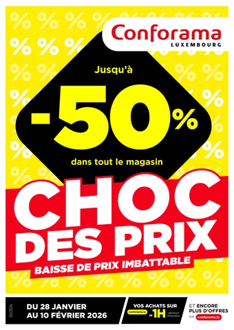 LE CHOC DES PRIX - CONFORAMA LUXEMBOURG