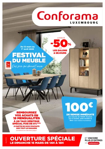 FESTIVAL DU 家具 - CONFORAMA LUXEMBOURG