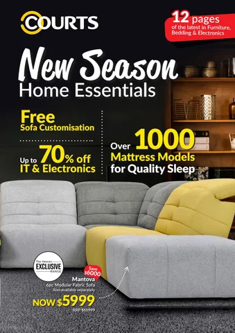 COURTS New Season Essentials 电子版家具目录 Out Now!