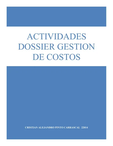 Dossier Contabilidad 德文 Costos