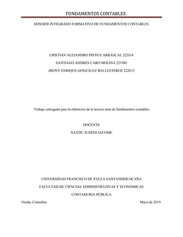 Dossier 德文 fundamentos contables