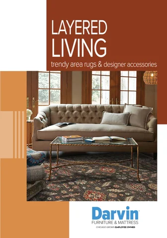 Layered Living - Area Rugs and 设计师 配件 at Darvin 家具 × 床垫
