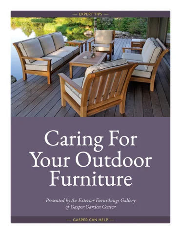 Caring For Your 户外 家具