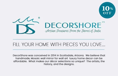 DecorShore: Best 装饰 mosaic Mirror, Art, vases.