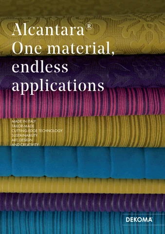 Dekoma 灯饰目录 · Alcantara One material, endless applications