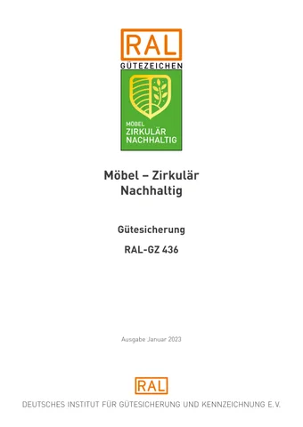 Zertifizierung „ 家具 – zirkulär nachhaltig“